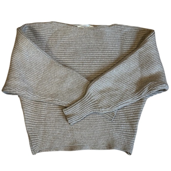 By Anthropologie Ribbed Pullover Sweater Neutral XXS - Picture 4 of 6